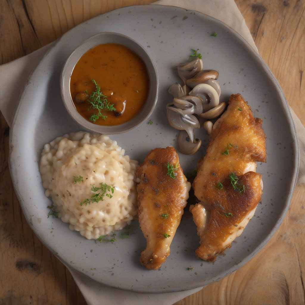 Escalope de Poulet Croustillante, Sauce Miso & Champignons : Un Dîner Réconfortant Facile !